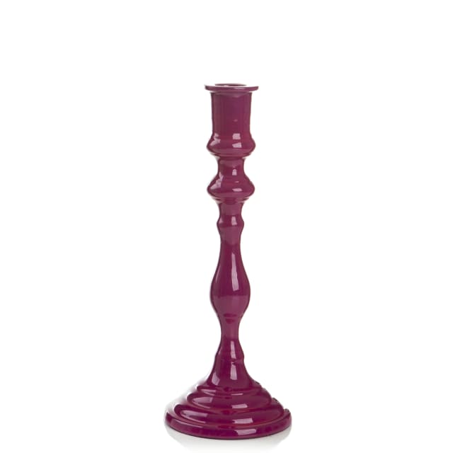 Lysestake Karo cerise H:24 Ø:9 cm