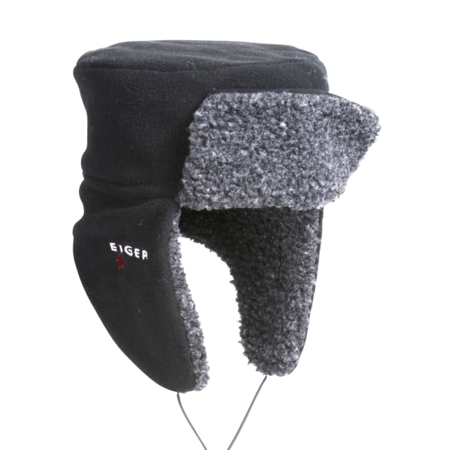 Korean hat fleece S/M fleece sort Eiger