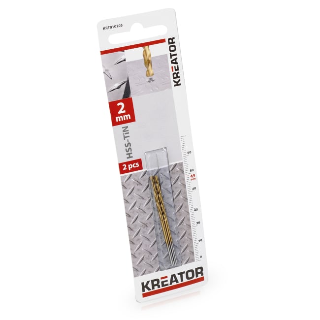 Bor 2 pk hss titanbelagt 2 x 49 mm