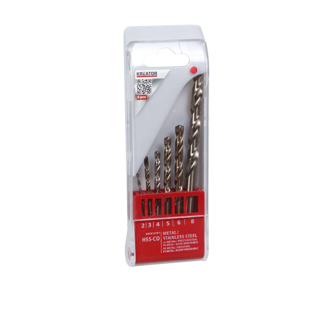 Bor sett kobolt 2-3-4-5-6-8 mm