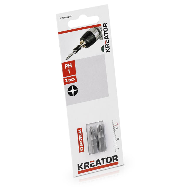 Bits 2 pk ph1 25 mm Kreator