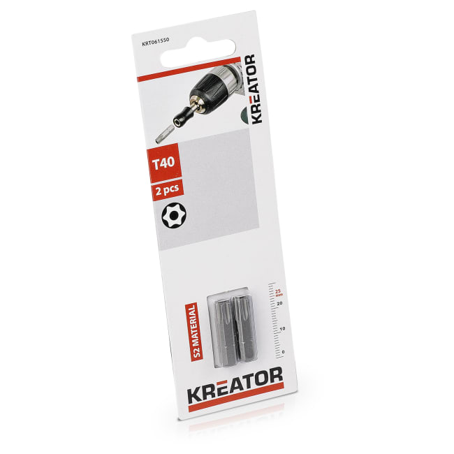 Bits 2 pk torx40 25 mm Kreator