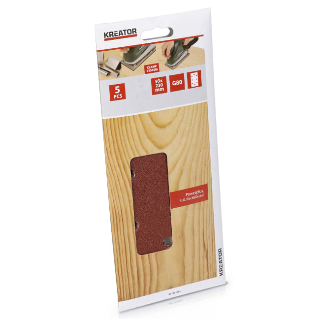 Pussepapir 5 pk K80 plansliper 93 x 230 mm