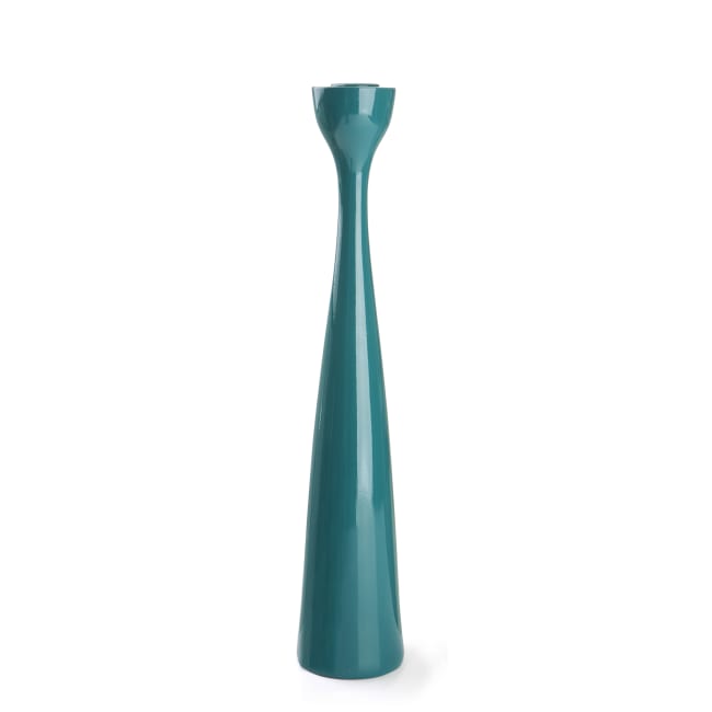 Lysestake poly petrol H:36 cm
