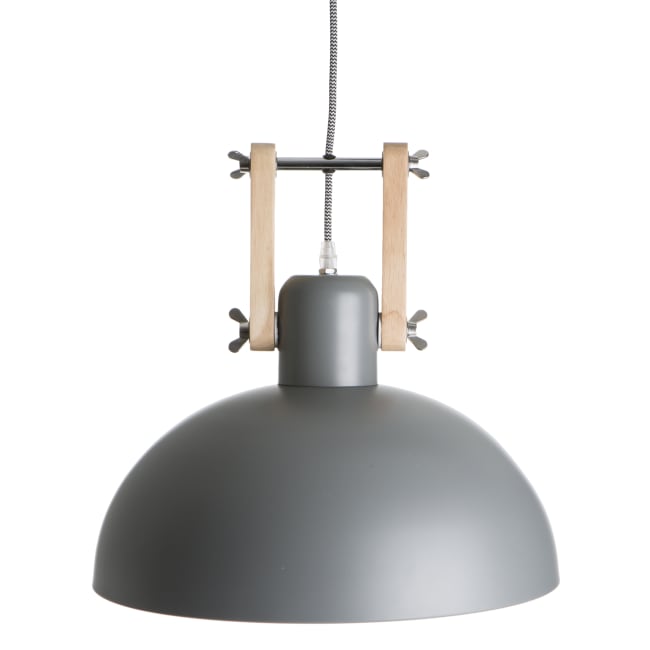 Taklampe i metall grå