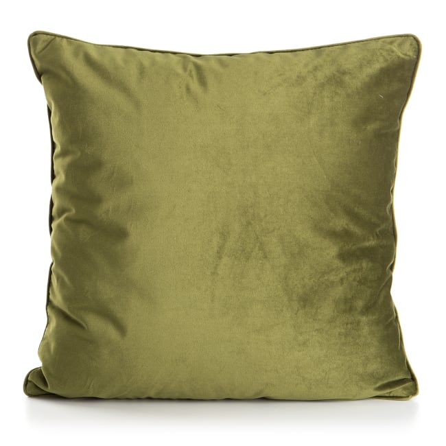 Pute Velvet olivengrønn 45x45 cm