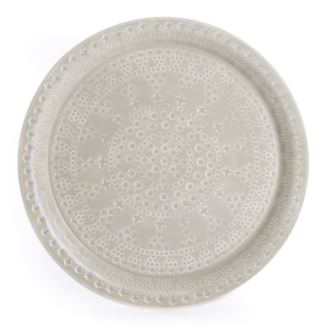 Lysfat/serveringsfat rundt Ø:35 beige