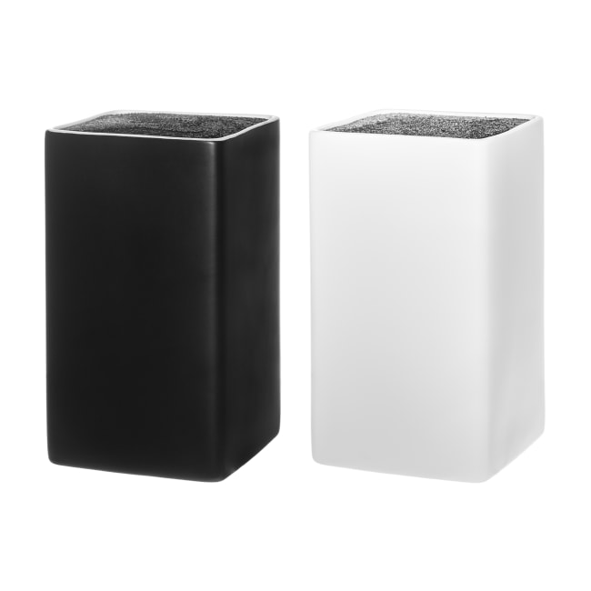 Knivblokk universal ass sort hvit 20cm