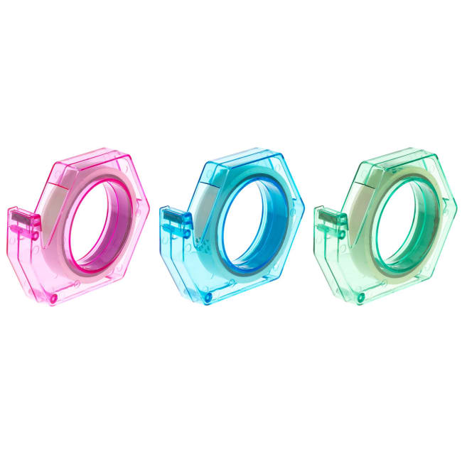 Tape i display ass farge grønn rosa blå