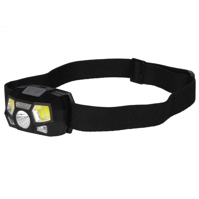 Hodelykt 550 lumen sort