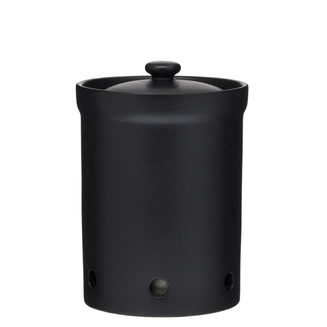 Krukke for løk sort 18x13x13cm