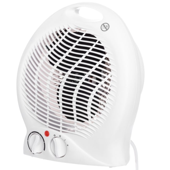 Vifteovn 2000W hvit 23,5x21,5x12xcm