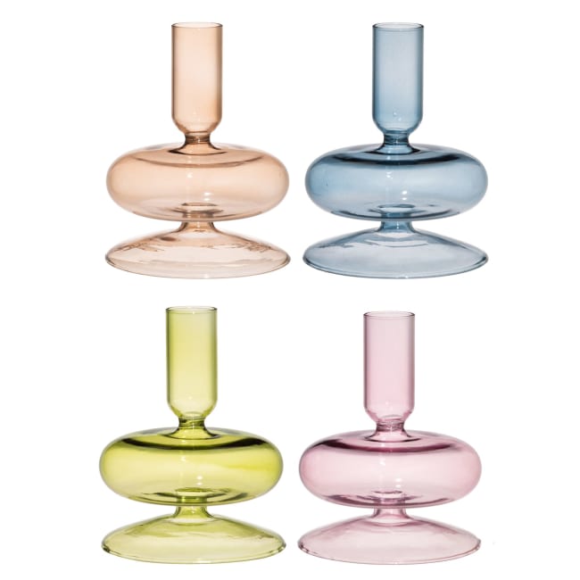 Lysestake 11cm 4 ass grønn blå lilla brun