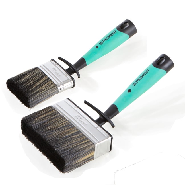 Beiskost sett 2 deler skrå syntetisk bust Pigment