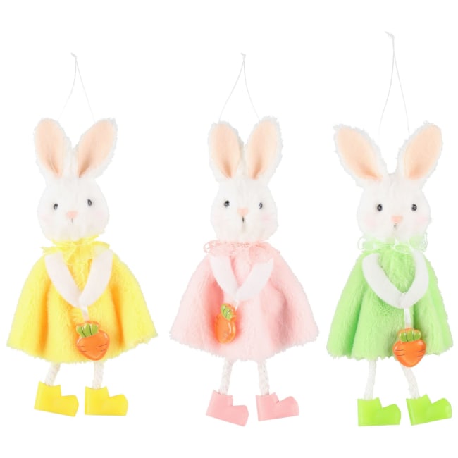 Dekorfigur Kanin 17,5 cm Assortert