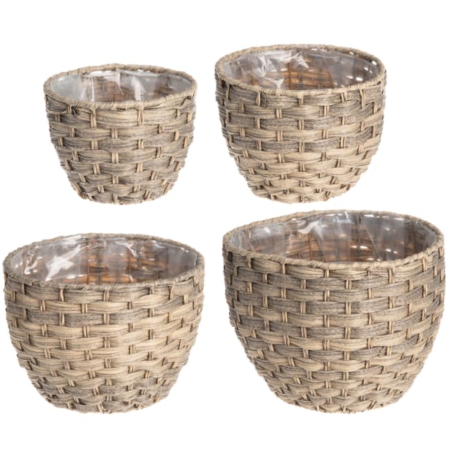 Potte Kurv Mocca rund sett a4 stk