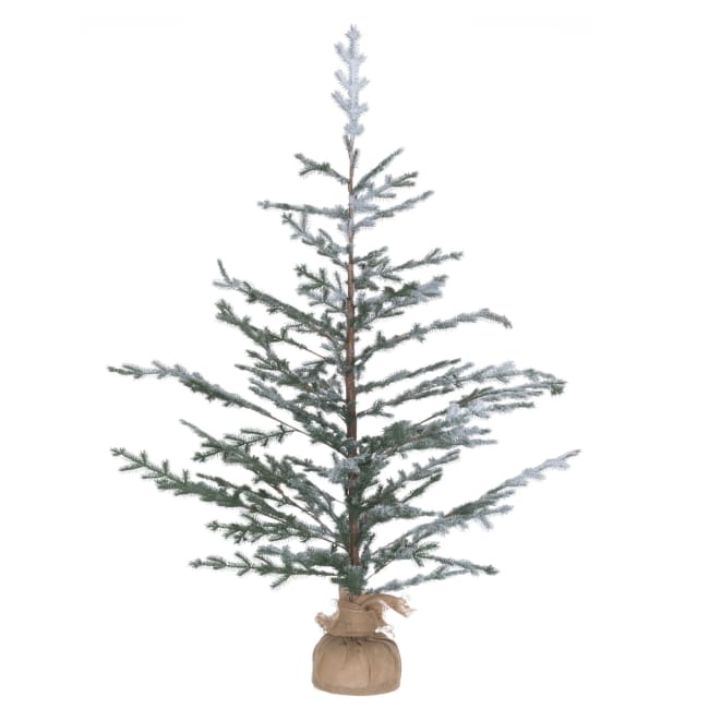 Tre gran med snø og jutetrekk 150cm