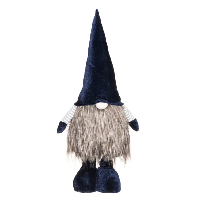 Nisse gnom med Blå lue 100cm