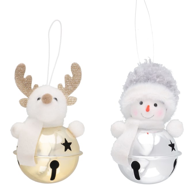 Dekorfigur juleklokker assortert