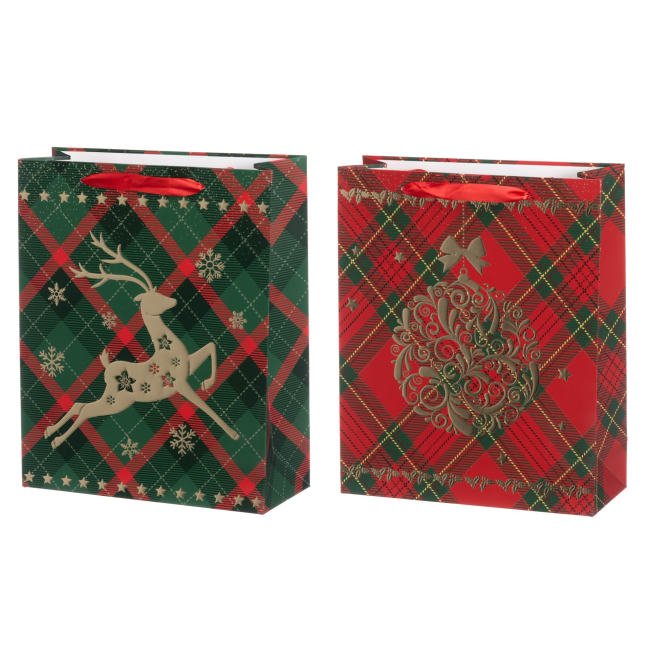 Gavepose Julemotiv 32x26x10 cm Assortert