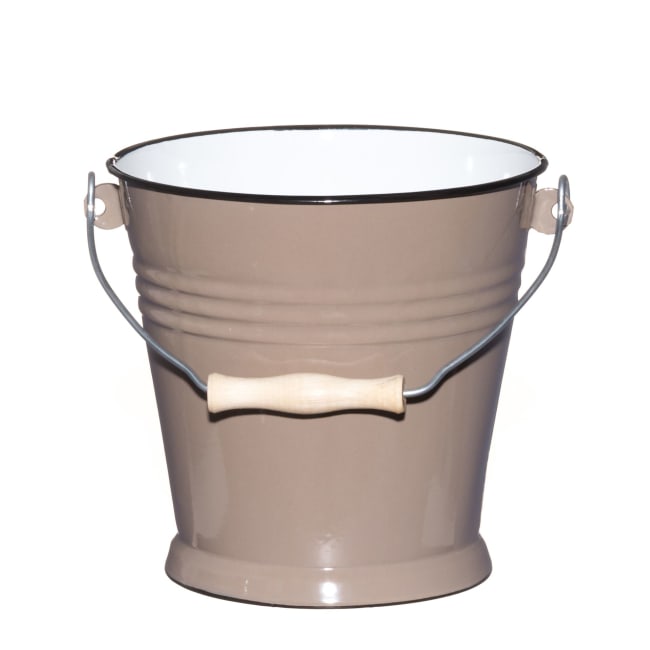 Bøtte emalje beige 5 l