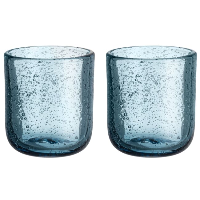 Drikkeglass blå 2 stk 35 cl