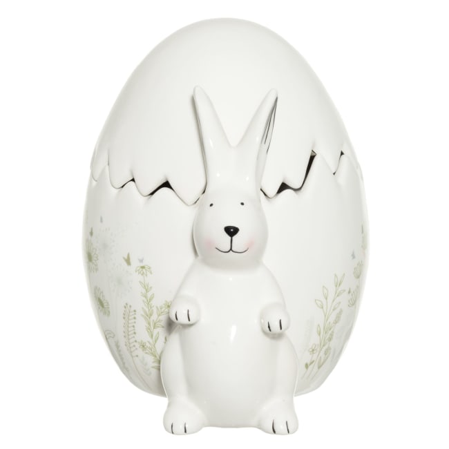 Dekorfigur Skål med kanin 19 cm