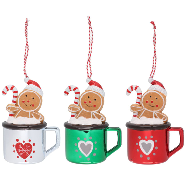 Julekule Pepperkake i krus 11,5 cm assortert