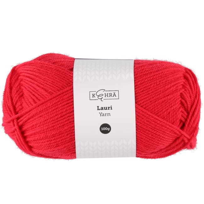 Ullgarn Lauri mørk mørk rød 100 g