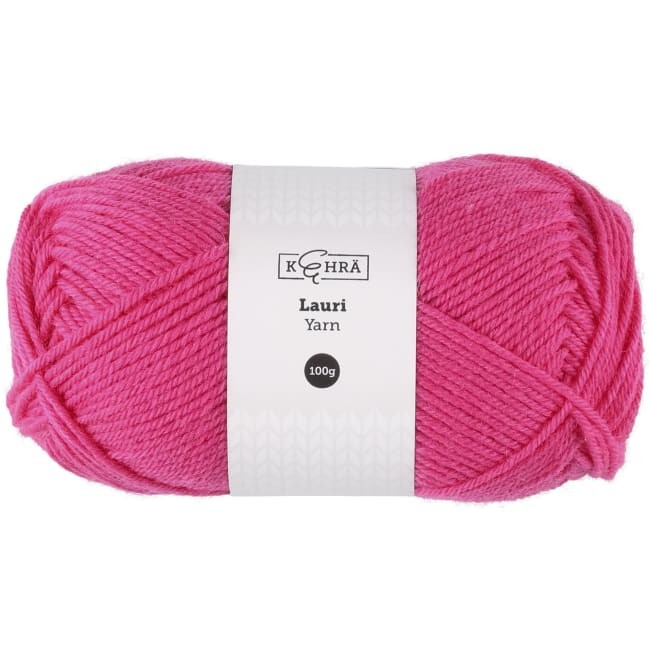 Ullgarn Lauri rosa 100 g