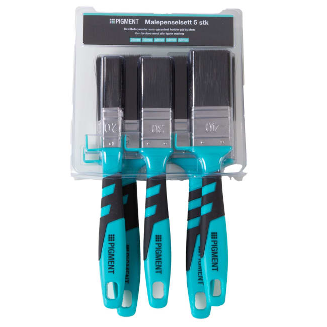 Malepensel sett 5 deler Pigment