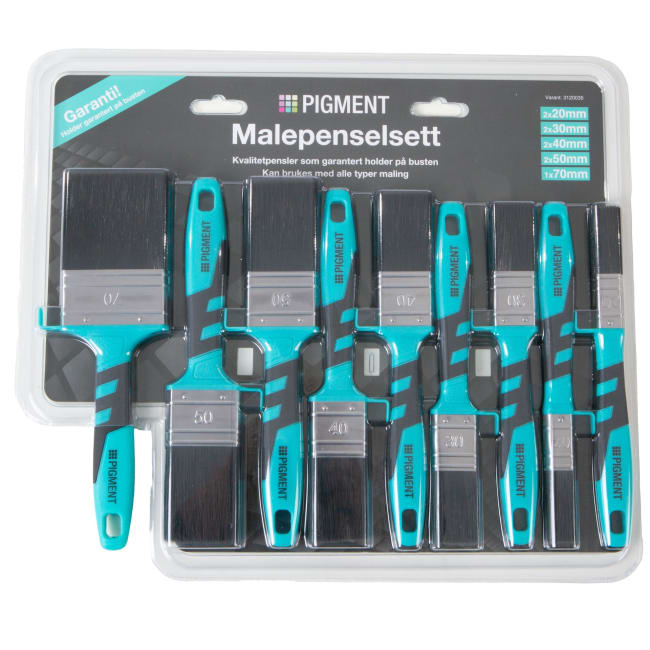 Malepensel sett 9 deler Pigment