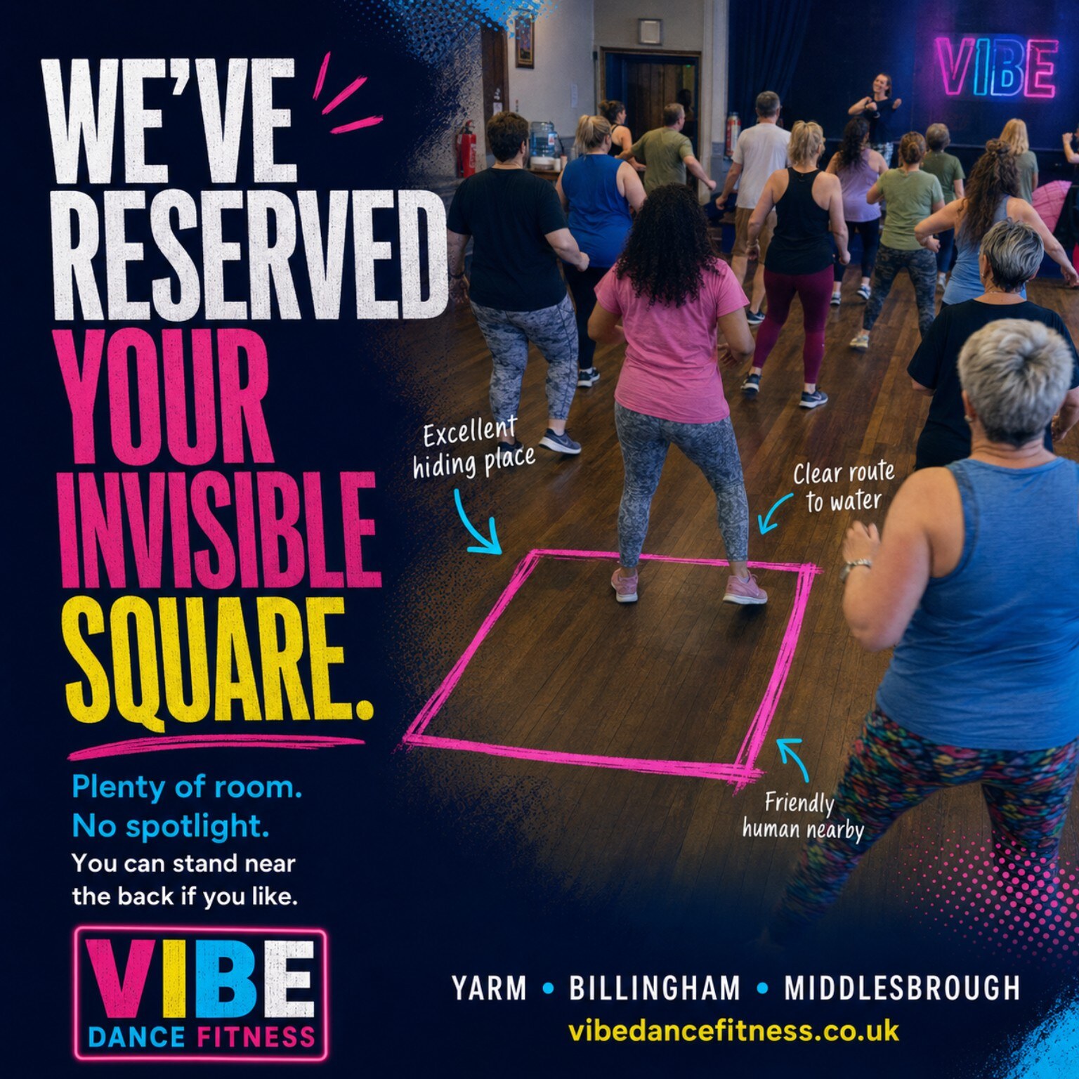 We’ve reserved your invisible square