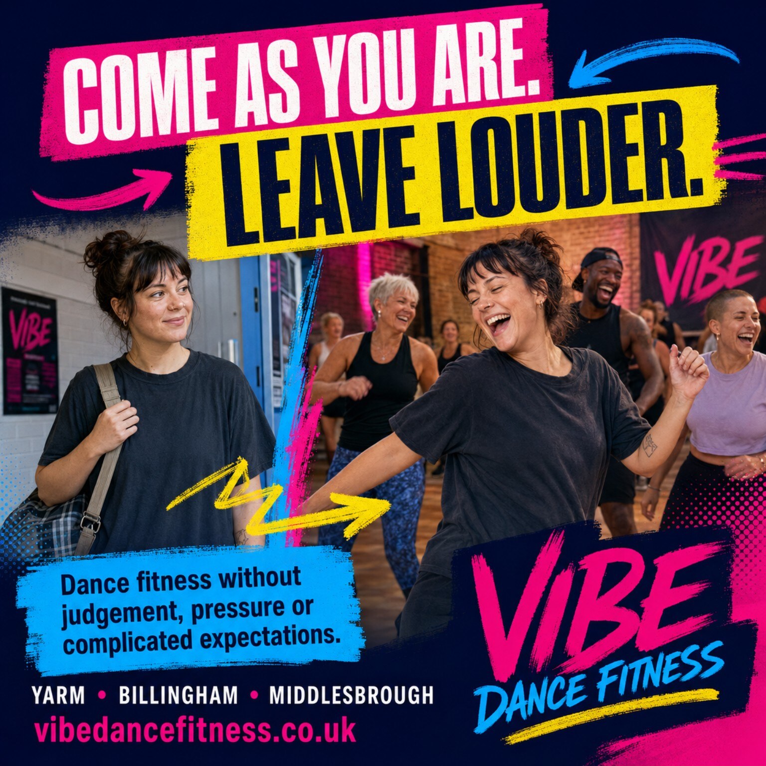 Come as you are. Leave louder.