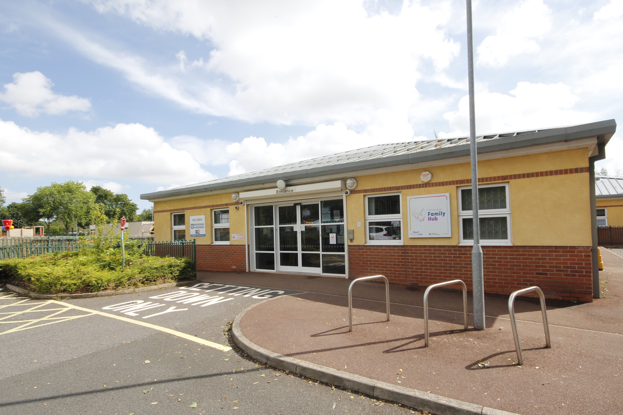Exterior of Hemlington Family Hub in Middlesbrough