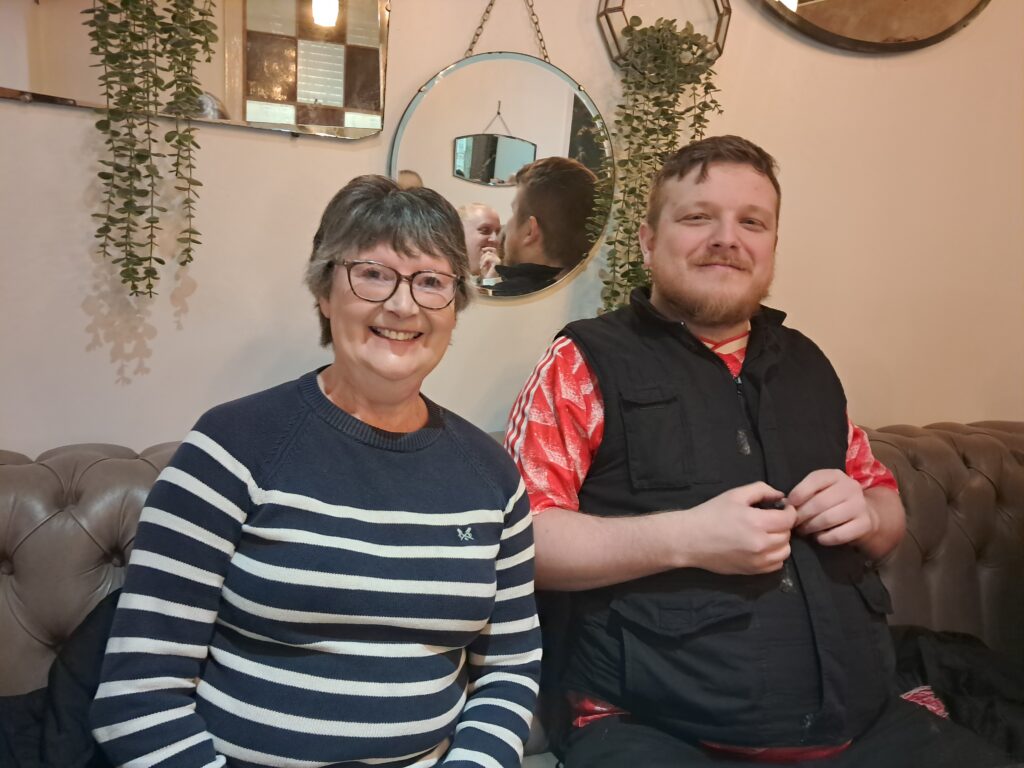 Carol and Joe, volunteers who lead the Friday Club peer-support group in Redcar and Cleveland