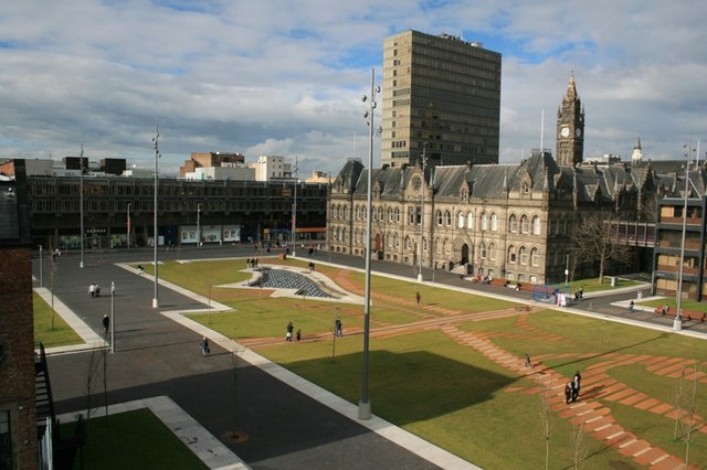 Middlesbrough Town Hall and Centre Square, used as an illustrative image for a story about a Middlesbrough veteran returning to work