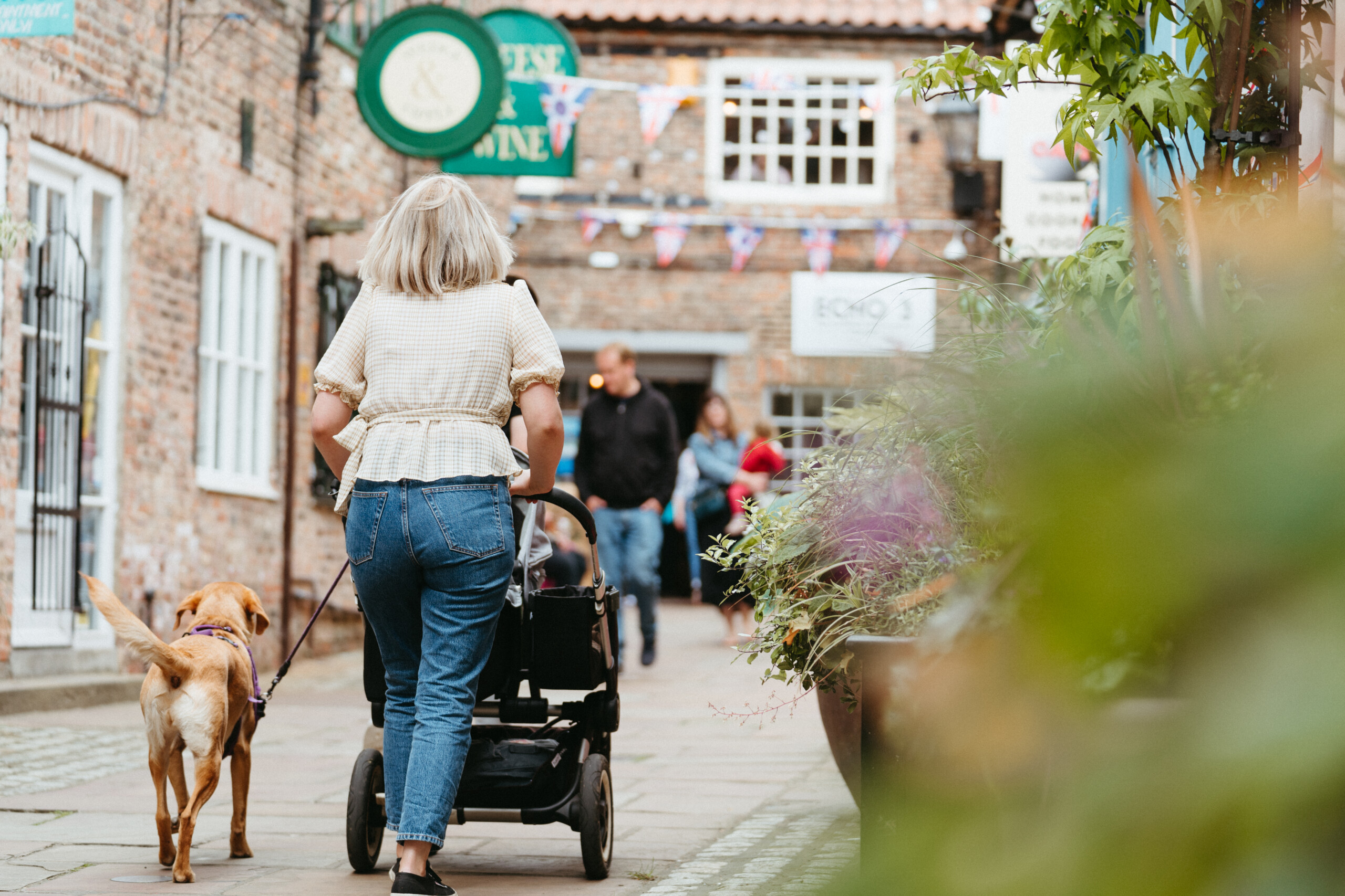 People walking through Darlington, used as a licensed location image for Hopetown’s End of Summer Party