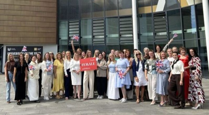 Female Founder UK participants outside Teesside University