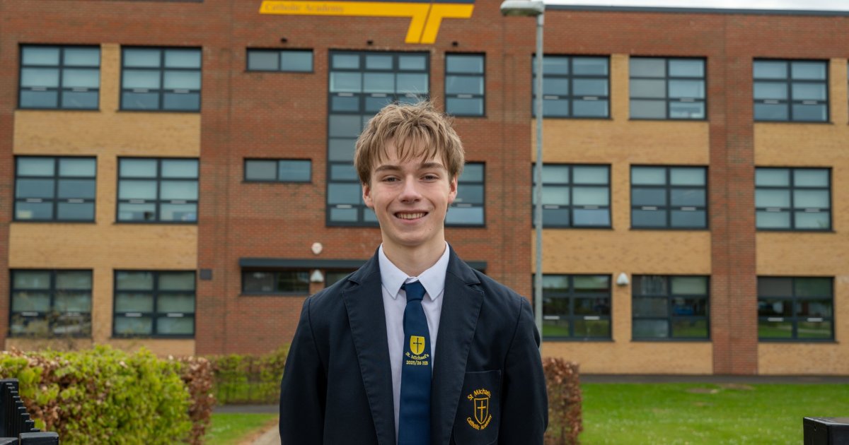 Dexter, Head Boy at St Michael's Catholic Academy in Billingham