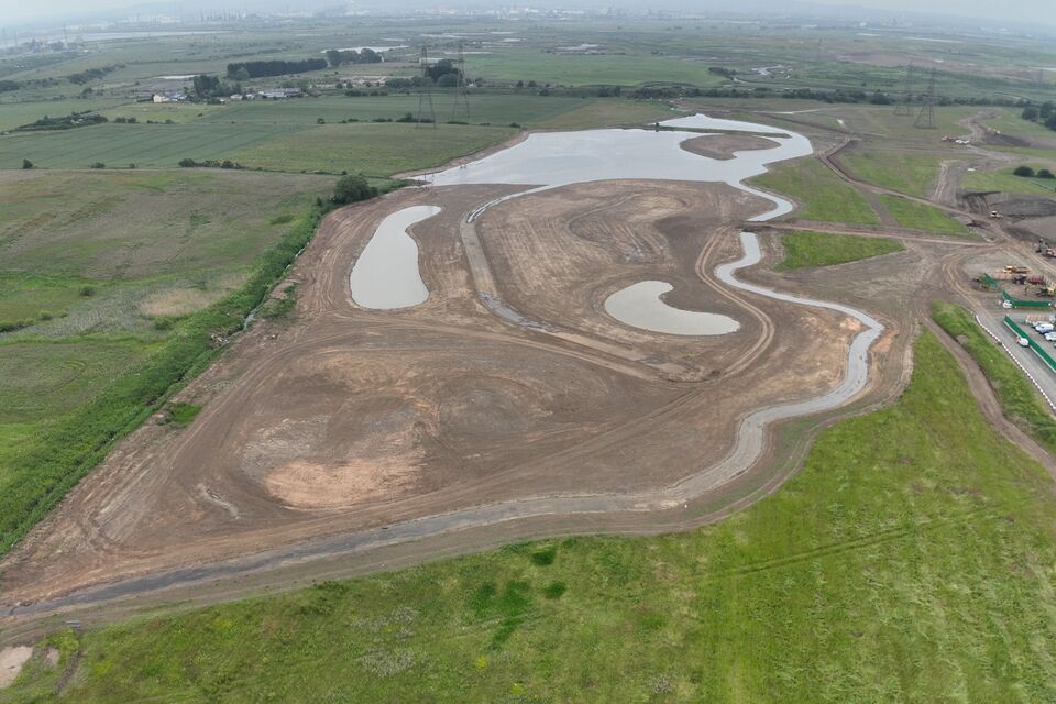 Greatham Marsh at a regular tide following the restoration work