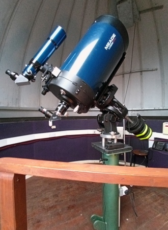 Large telescope inside the Jack Youdale Observatory at Wynyard Planetarium