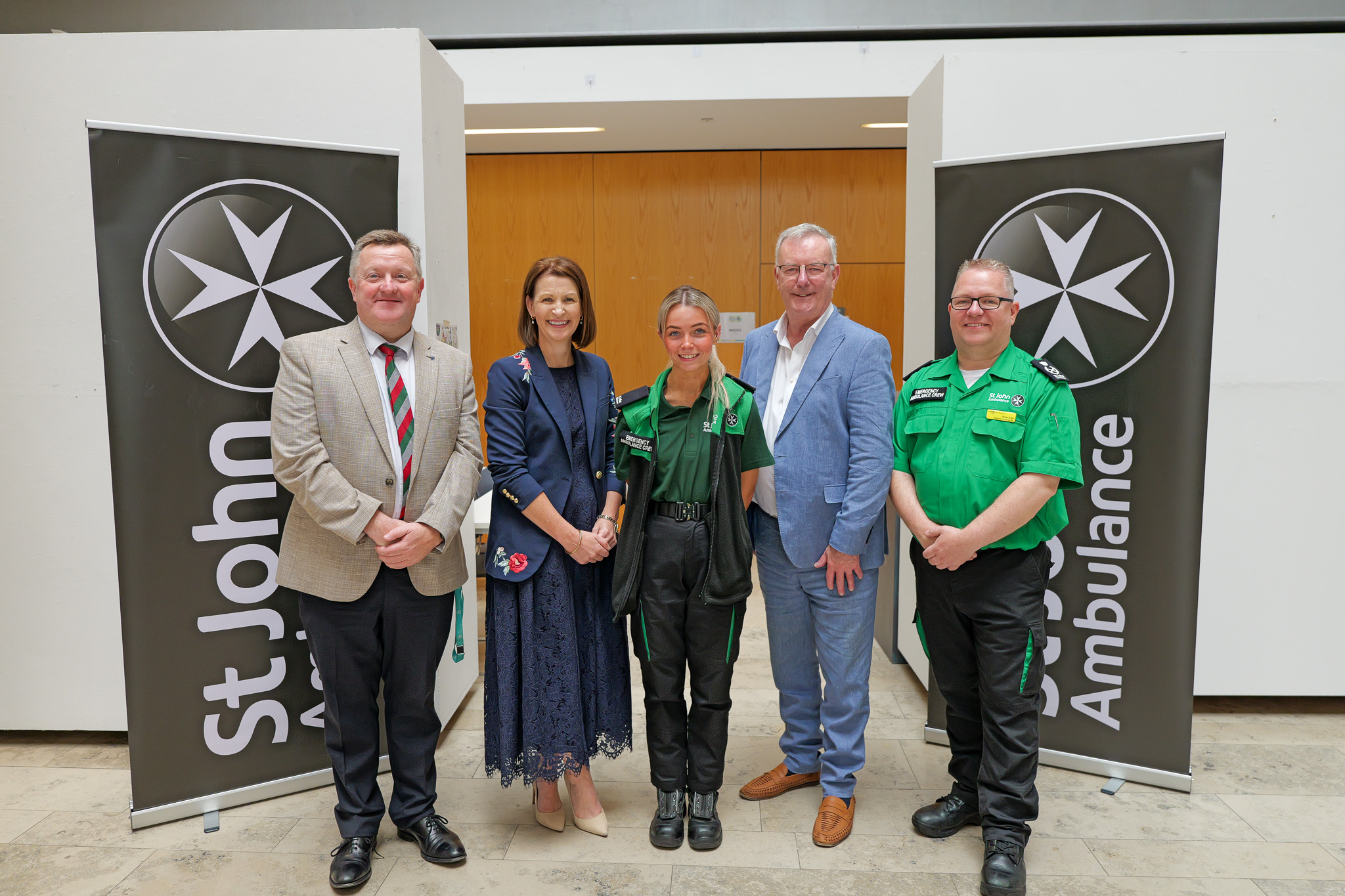 Volunteers and health partners supporting the Fleadh medical hub in Belfast