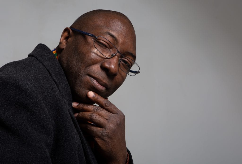 Portrait of Teesside poet Dominic Nelson-Ashley