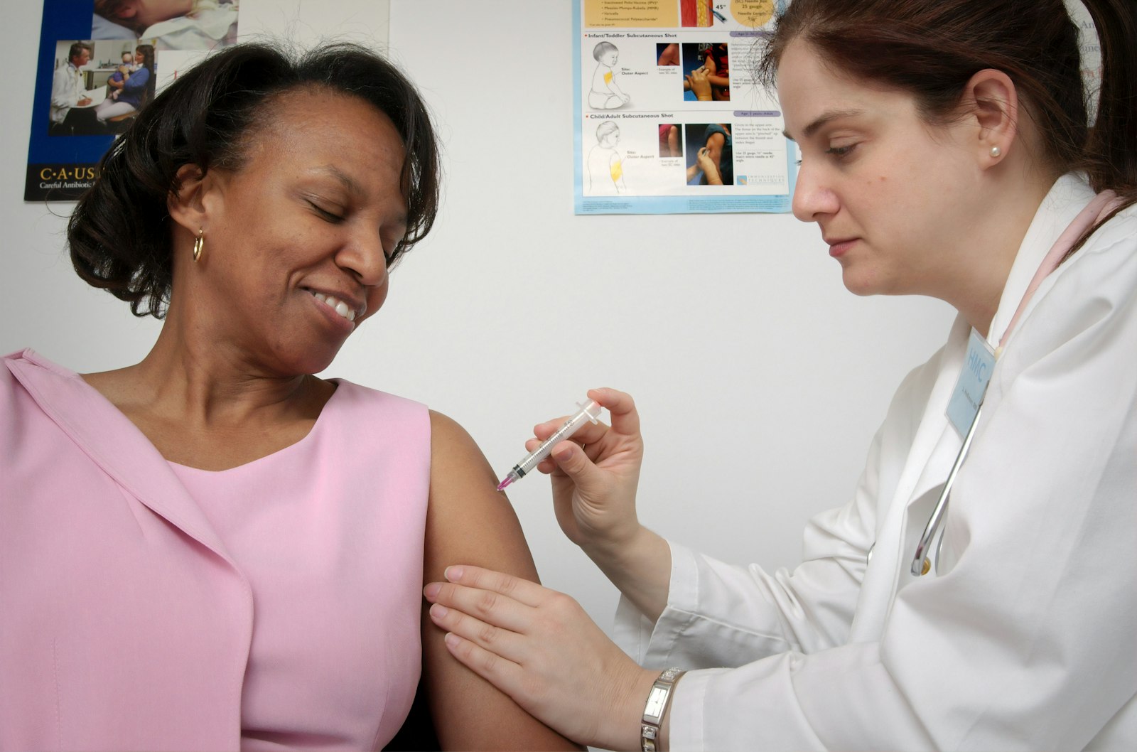 A person receiving a vaccination, used as a representative image for the MenB vaccination programme