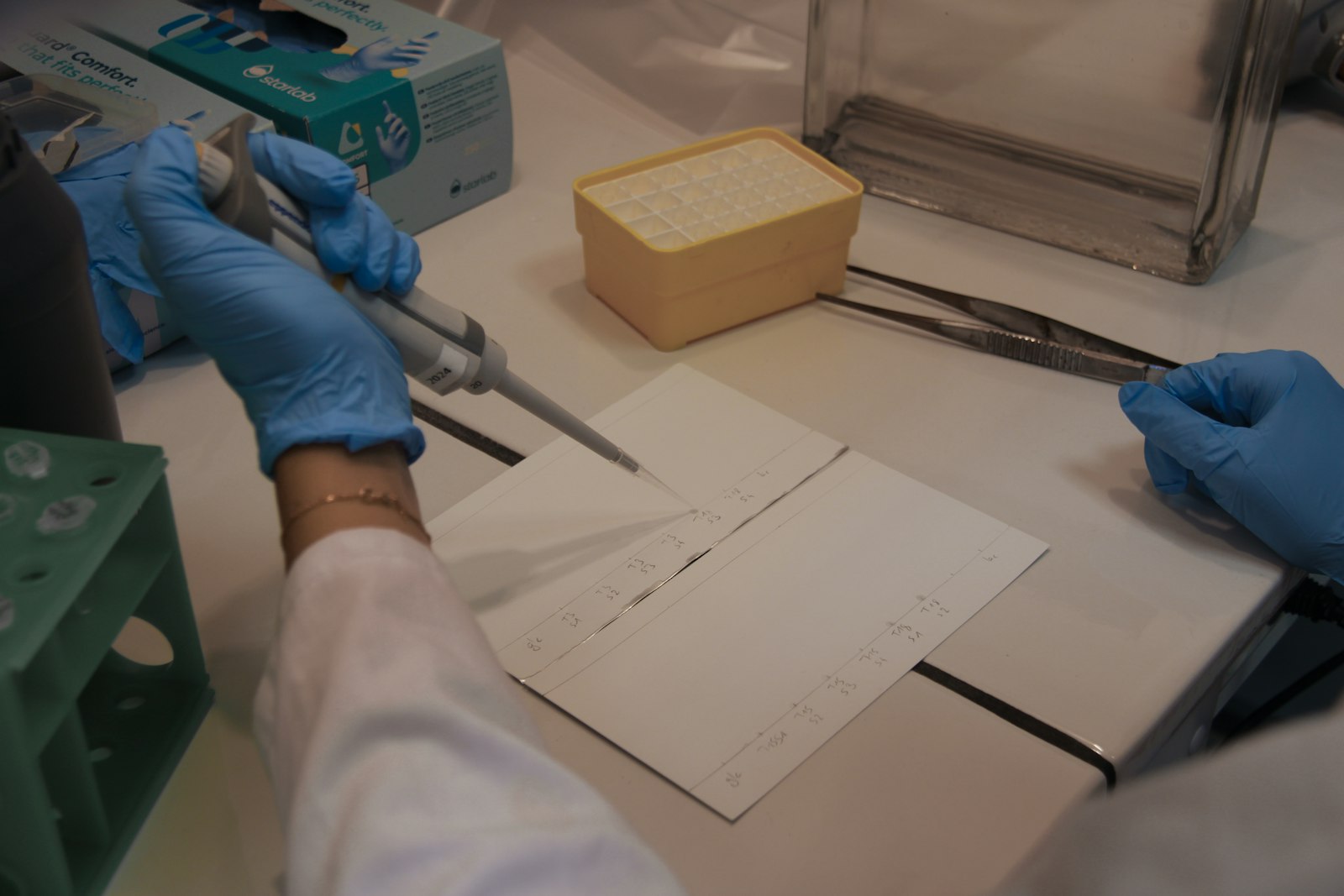 Scientist using a pipette in a laboratory, used as a representative image for medical research