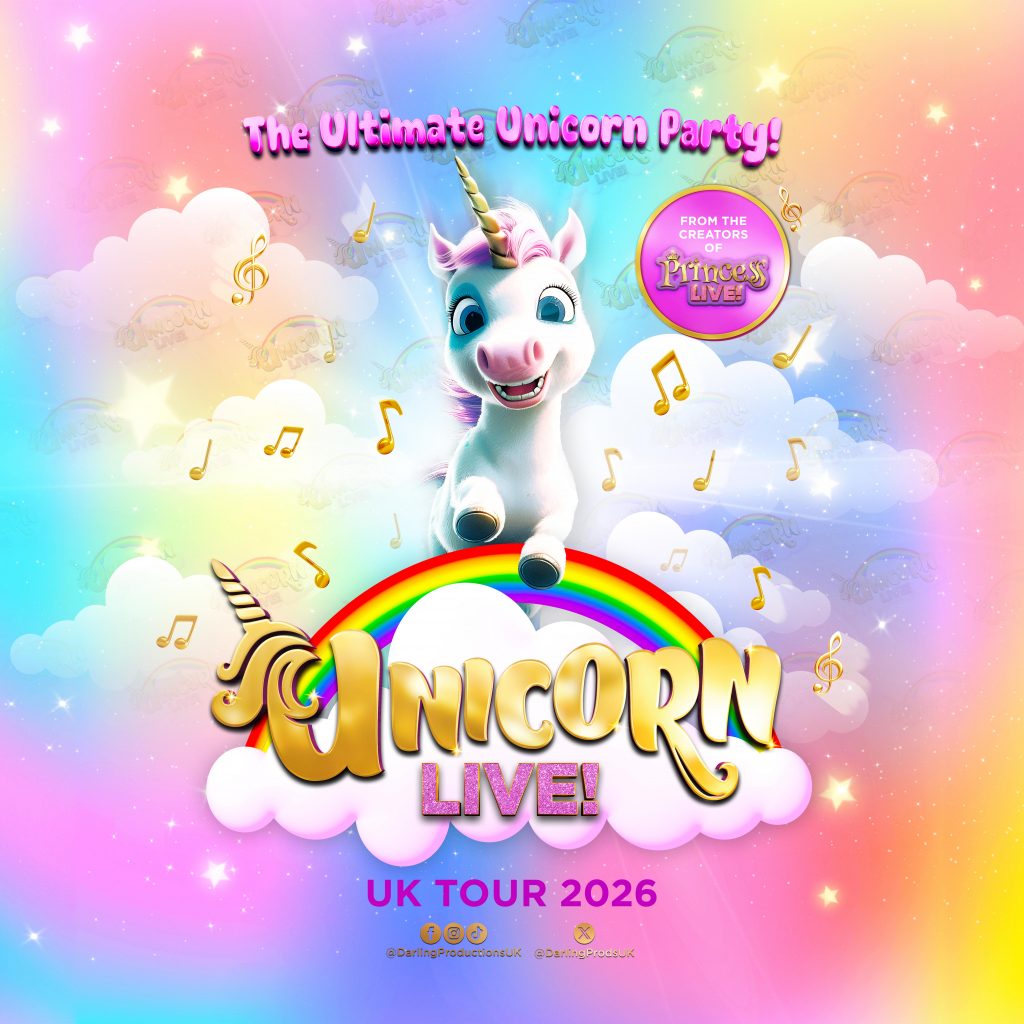 Colourful Unicorn Live UK Tour 2026 promotional artwork