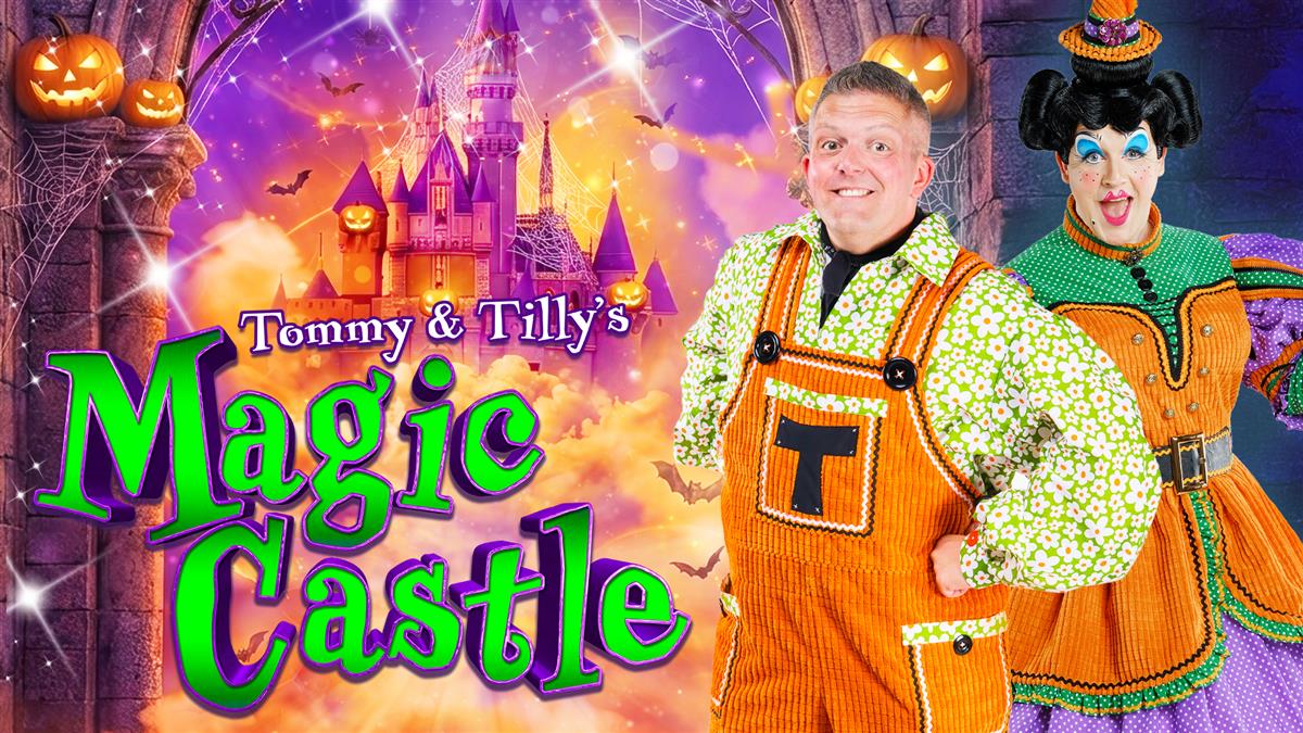 Promotional artwork for Tommy and Tilly’s Magic Castle Halloween pantomime
