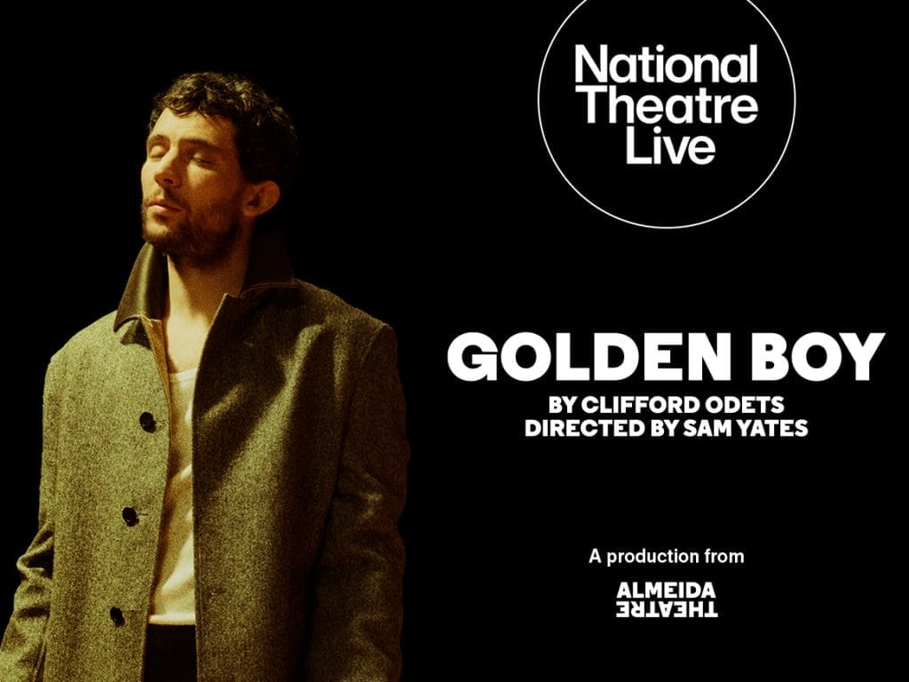 National Theatre Live Golden Boy promotional artwork at ARC Stockton
