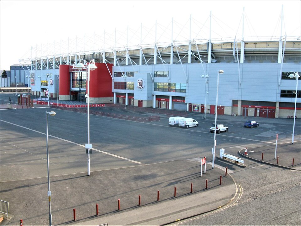 The Riverside Stadium in Middlesbrough; illustrative location image for the memorial walk.